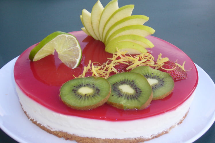 Bavarois citron et miroir framboises.html